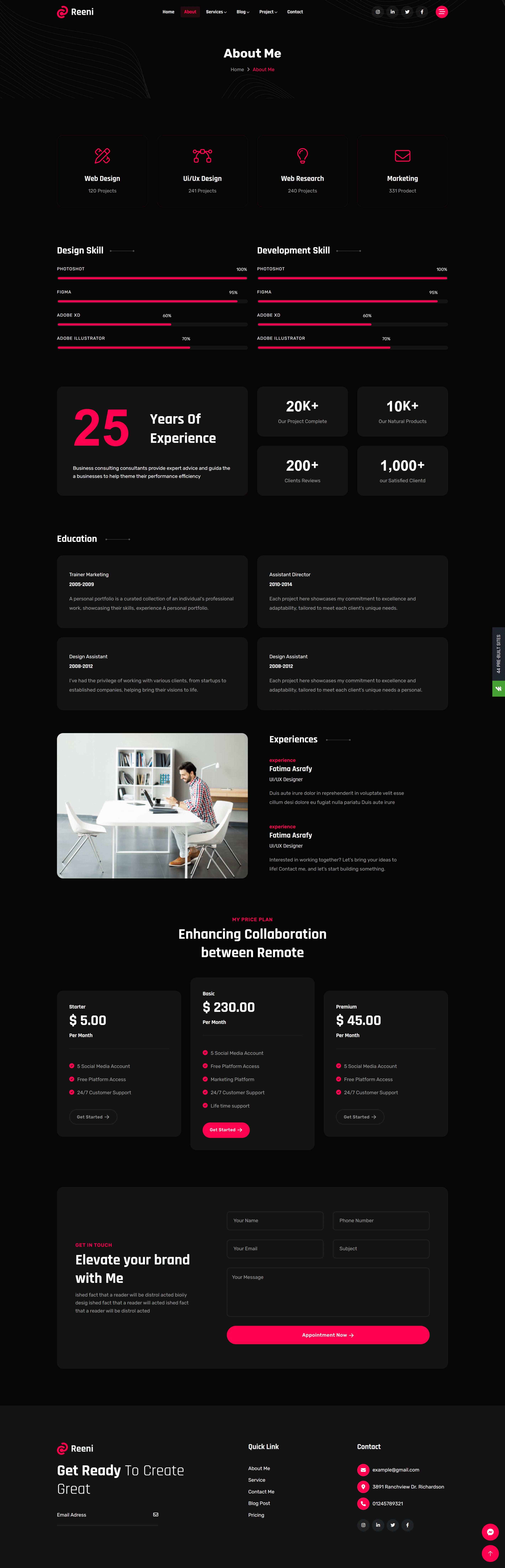 About page visual reference
